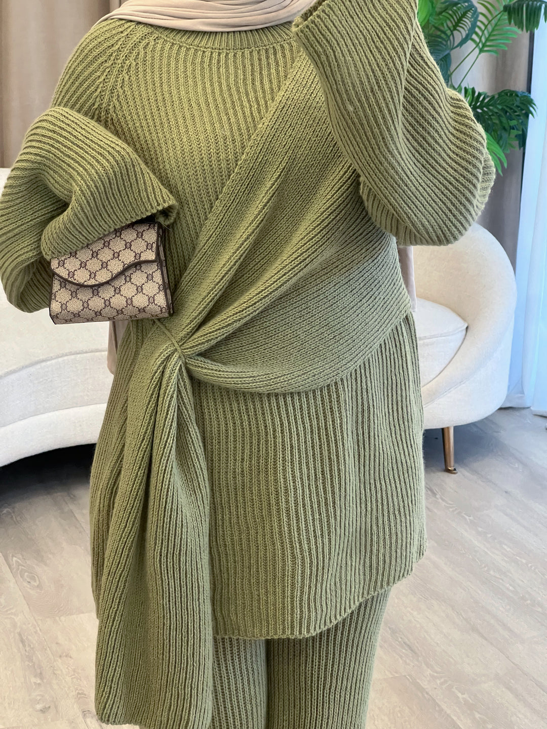 Bell Strickset in Pistachio