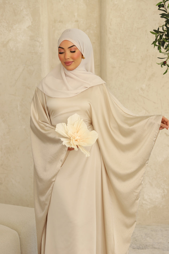 Lumina Abaya Set in Beige