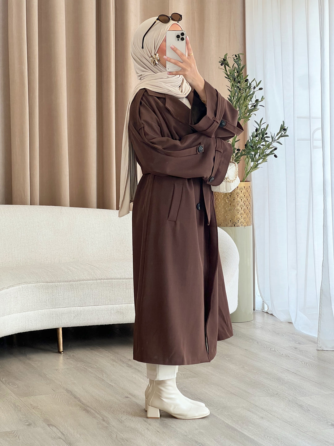 Ella Trenchcoat in Braun