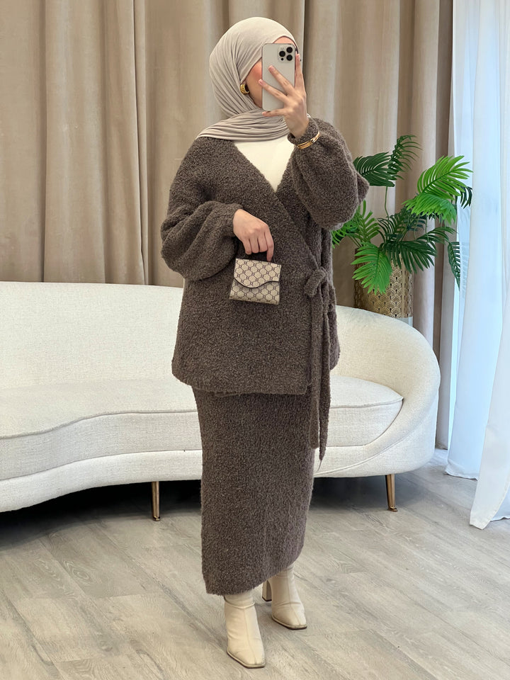 Layali Teddy-Set in Mocha