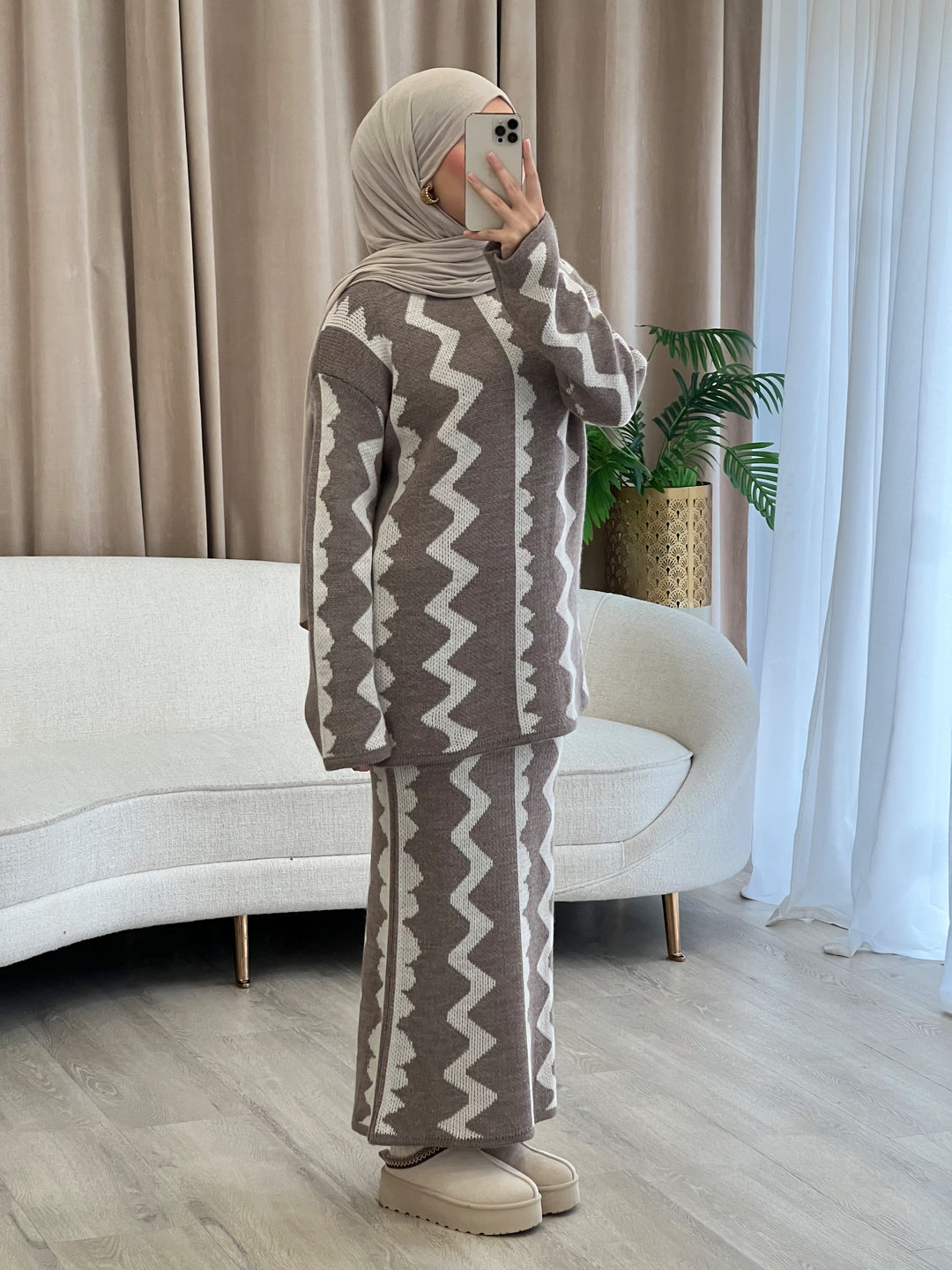 Dana Muster-Set in Mocha