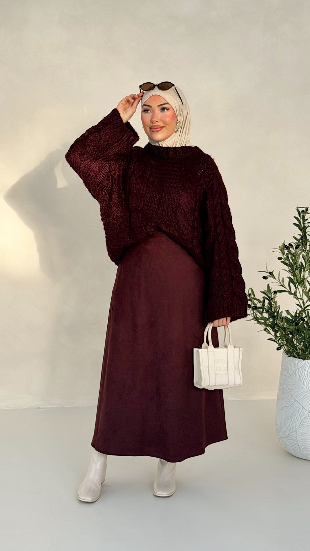 Sade Pullover mit Zopfmuster