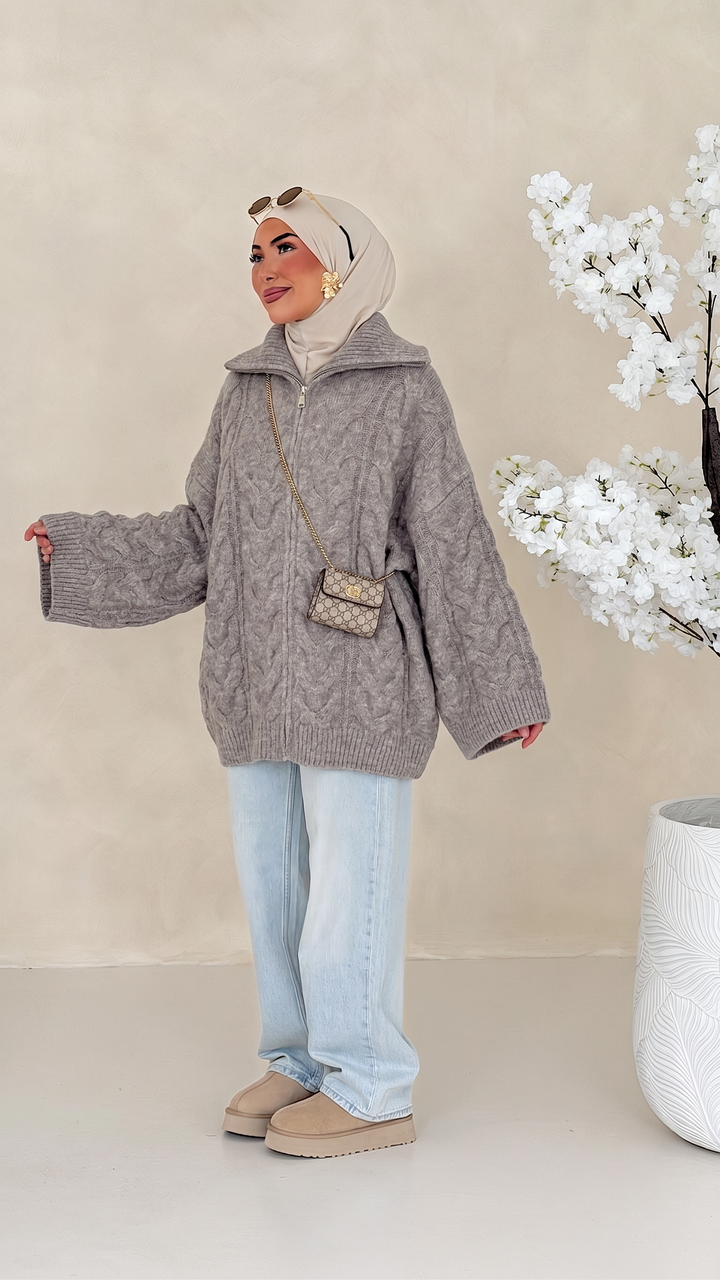 Veyra Zip-Cardigan