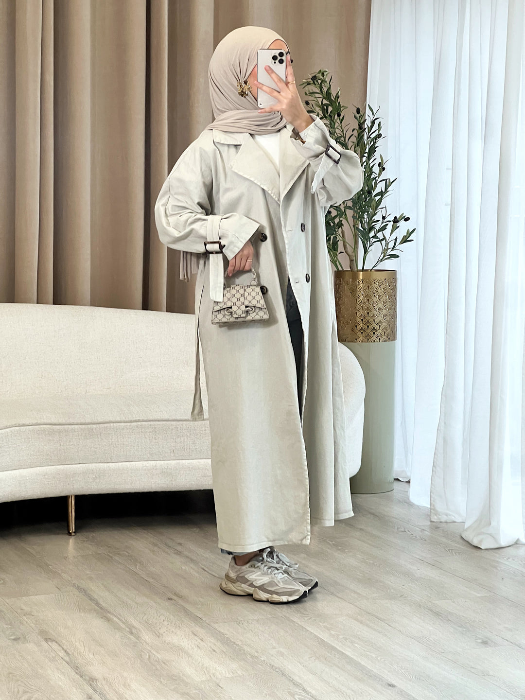 Miri Denim Trenchcoat