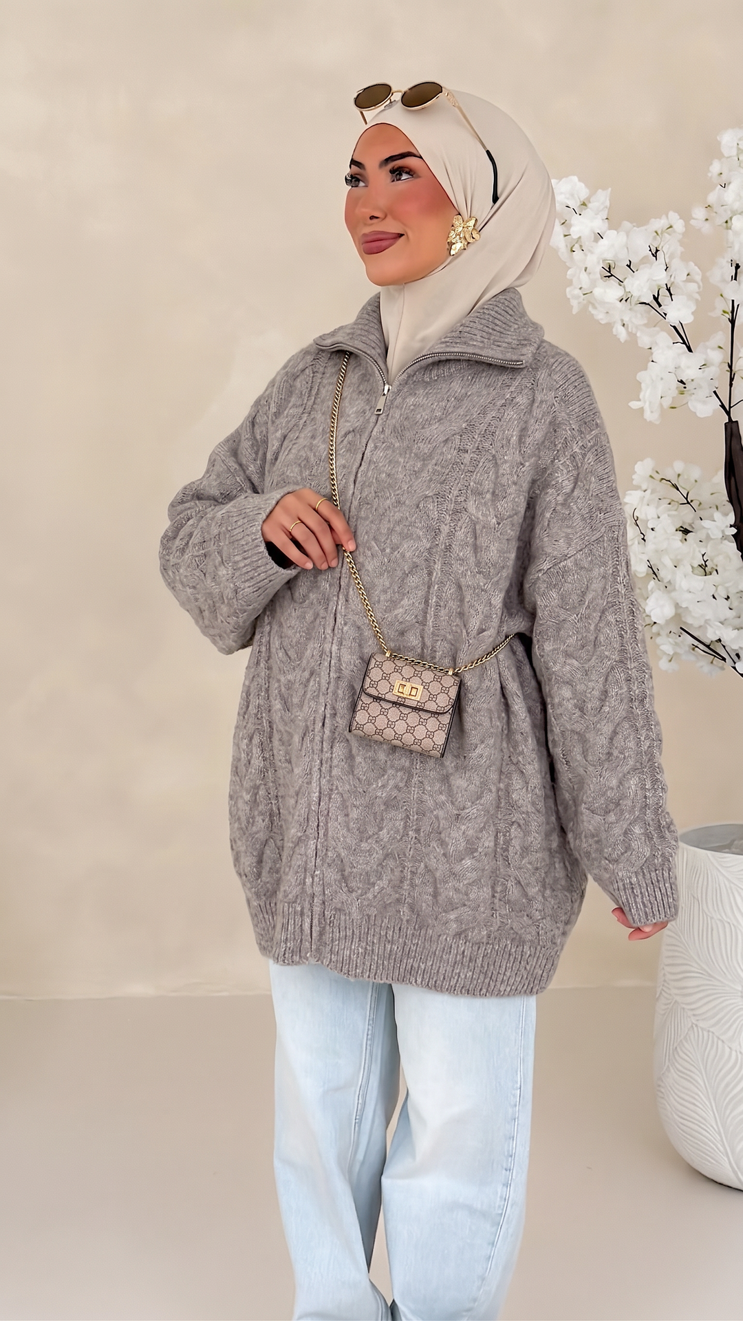 Veyra Zip-Cardigan