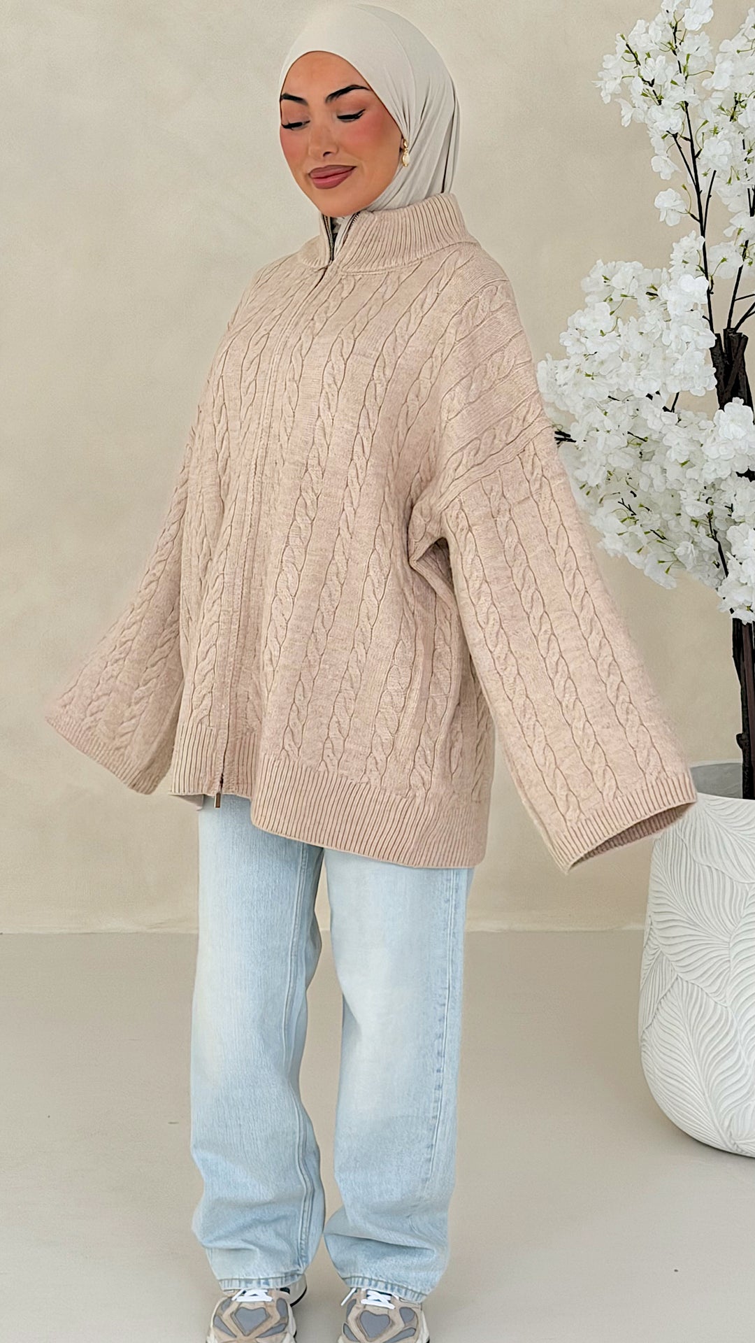 Nelia Zopfstrick Cardigan