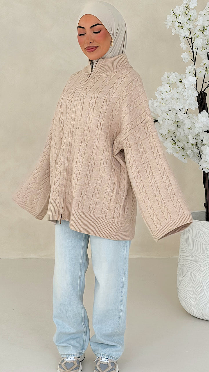 Nelia Zopfstrick Cardigan