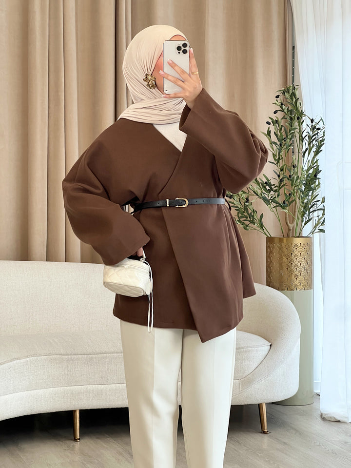 Imani Jacke mit Gürtel
