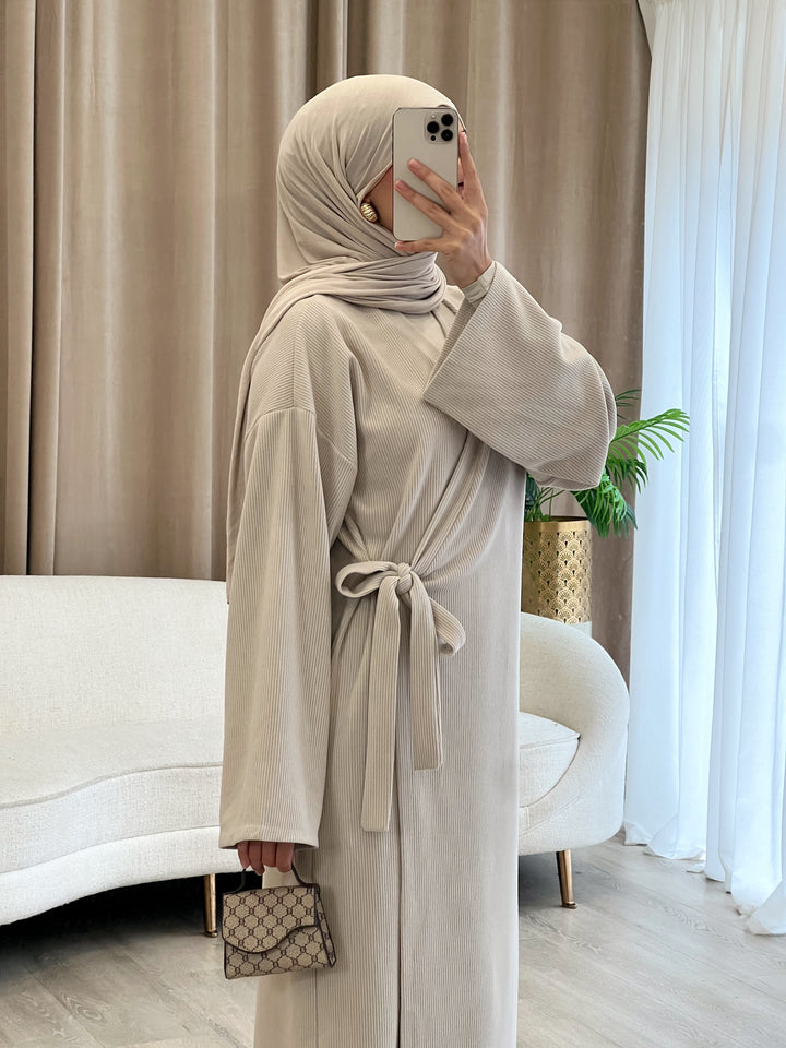 Luna Cord Kleid in Beige