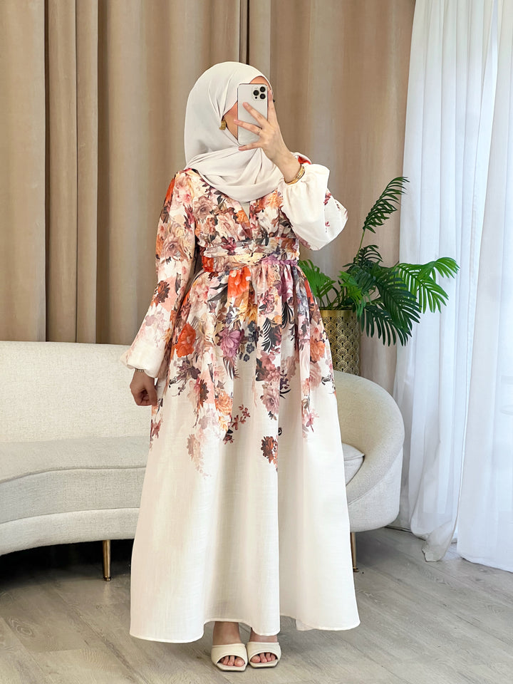 Penelope Maxikleid mit Blumenmuster