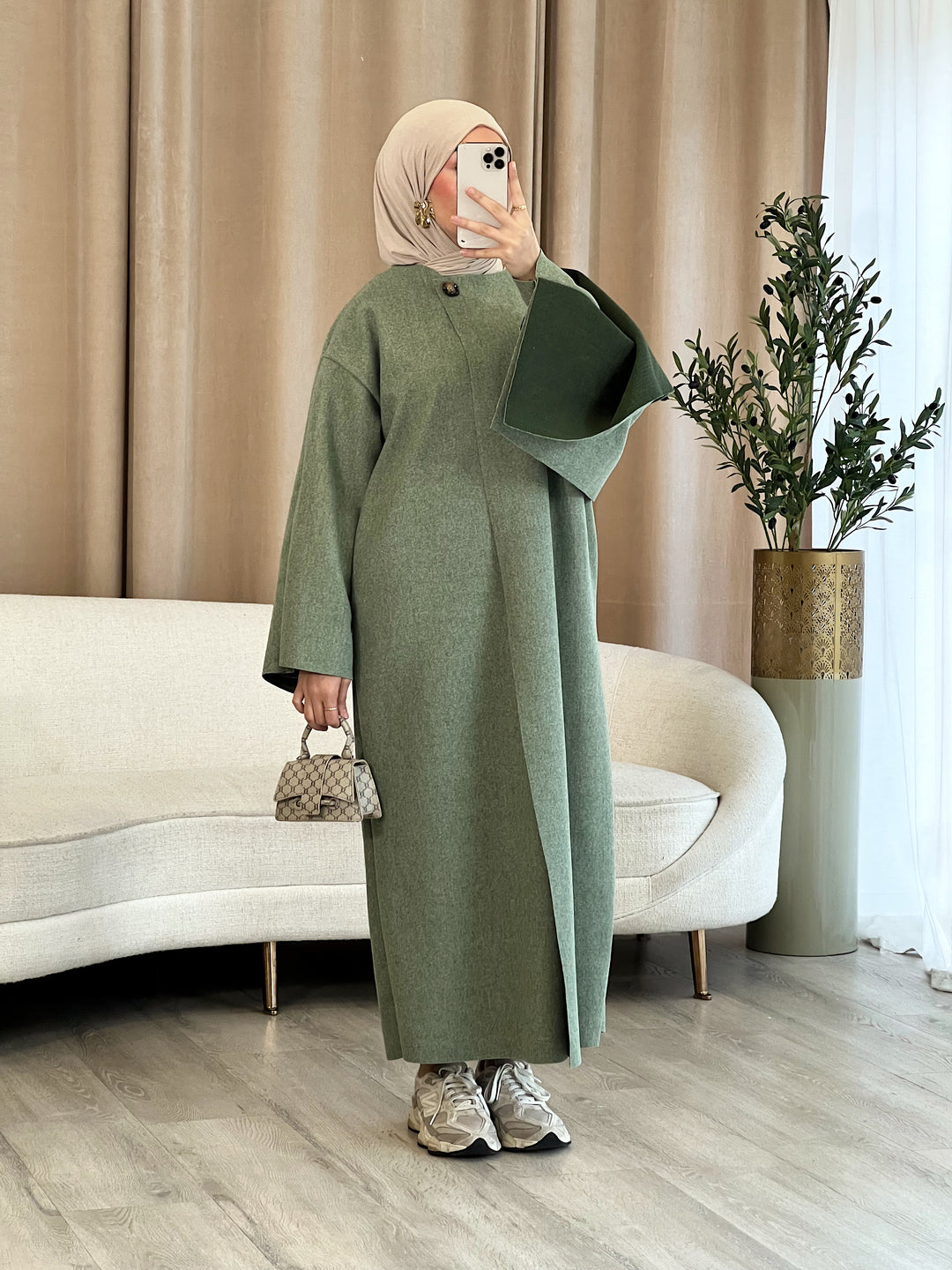 Yaren Mantel mit Cape