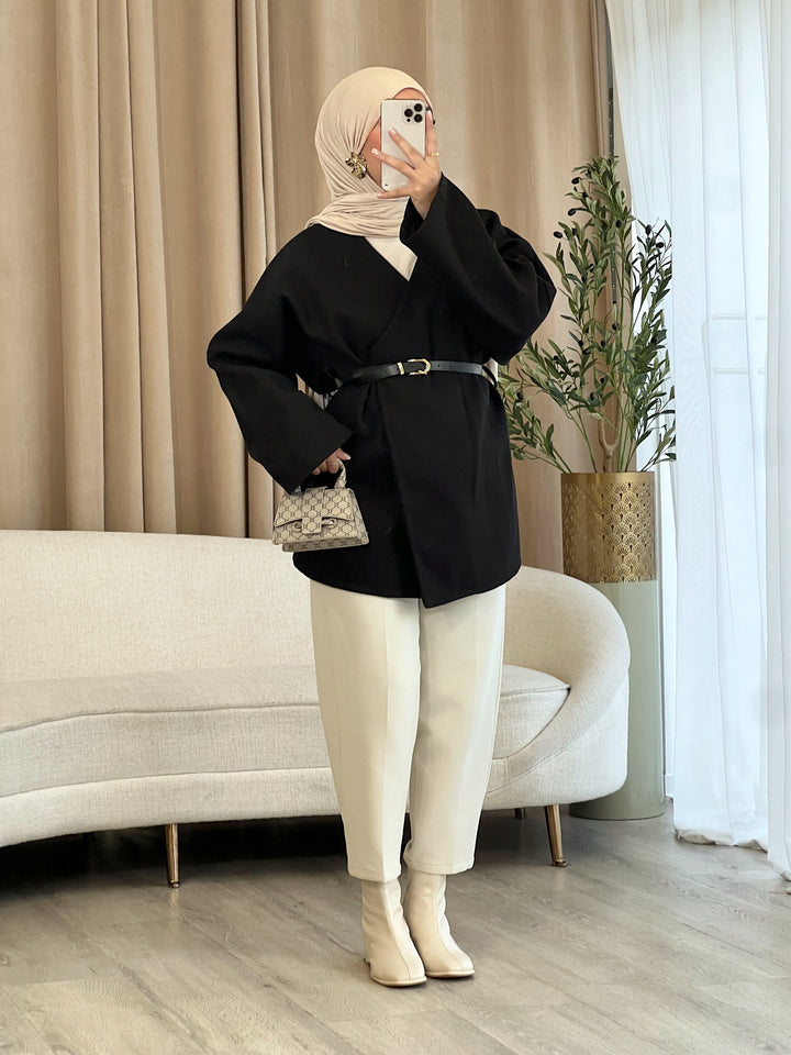 Imani Jacke mit Gürtel