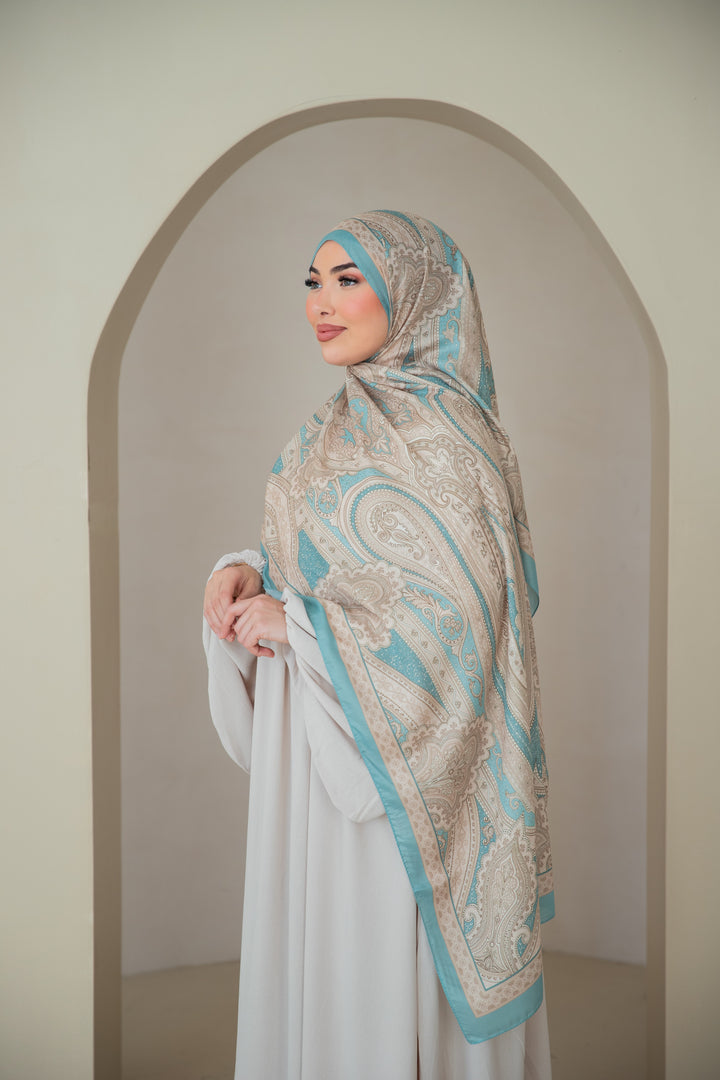 Soft Bohéme Hijab in Ocean Breeze