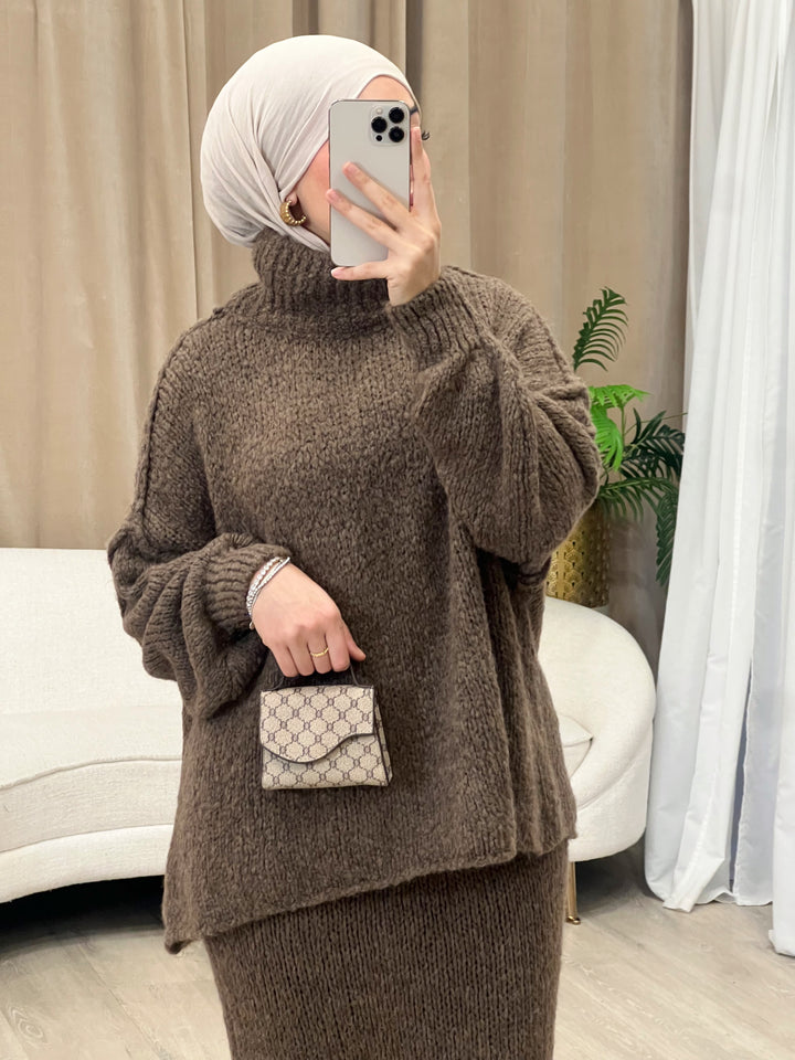 Nala Woll-Set in Mocha