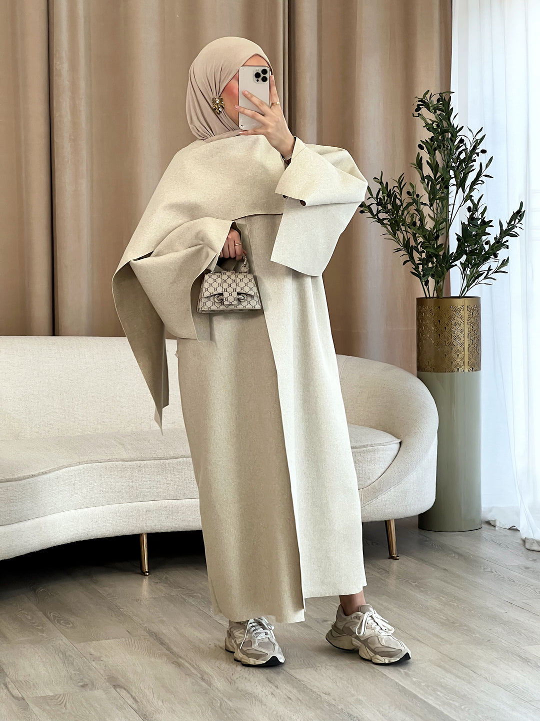 Yaren Mantel mit Cape