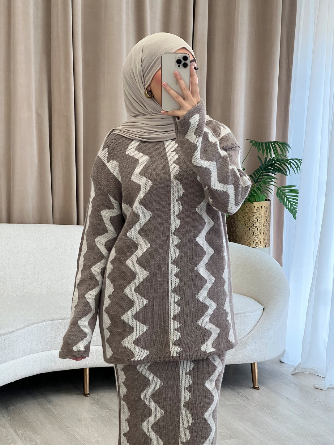 Dana Muster-Set in Mocha