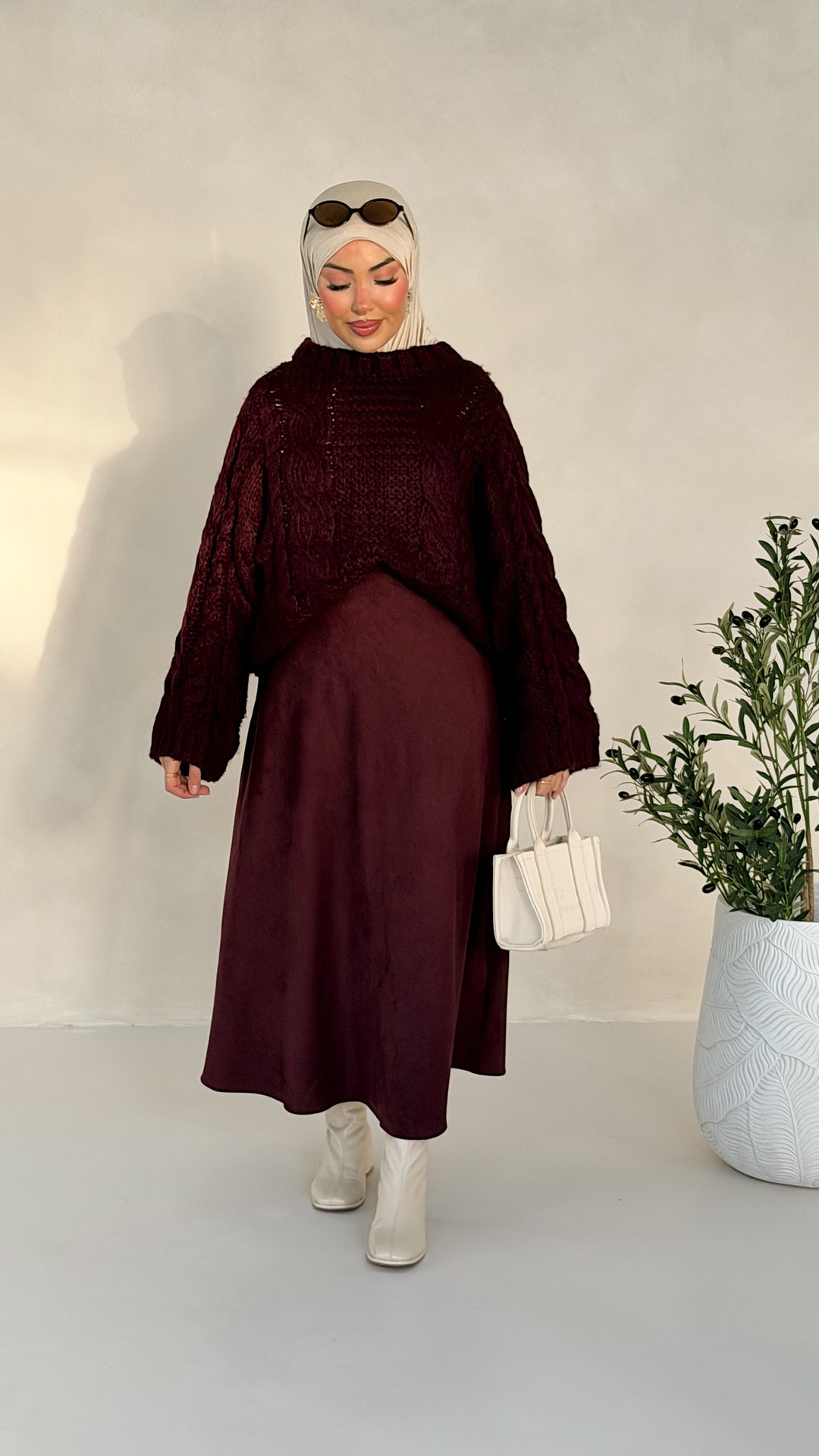 Sade Pullover mit Zopfmuster