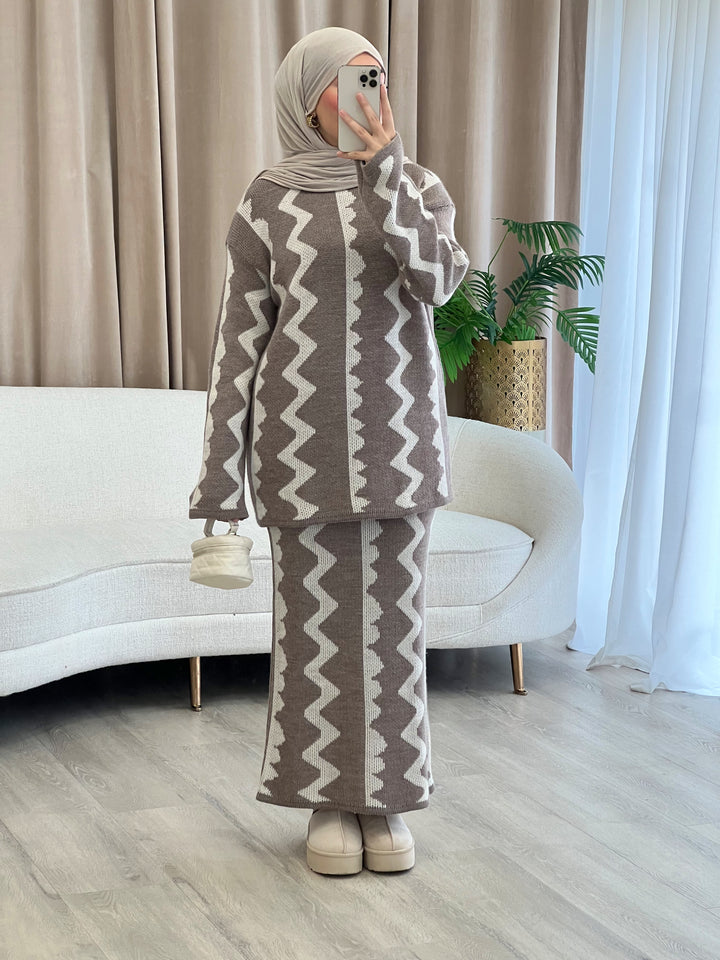 Dana Muster-Set in Mocha