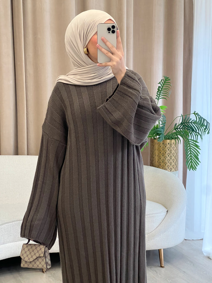 Aurelia Strickkleid in Fango