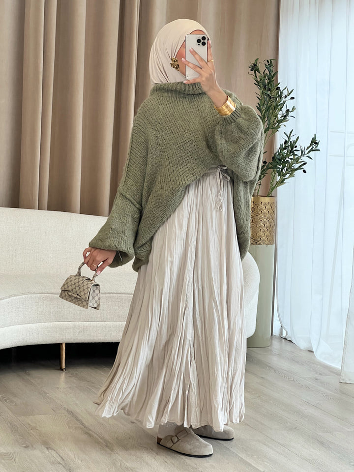 Vivi Oversized Pullover in Olive