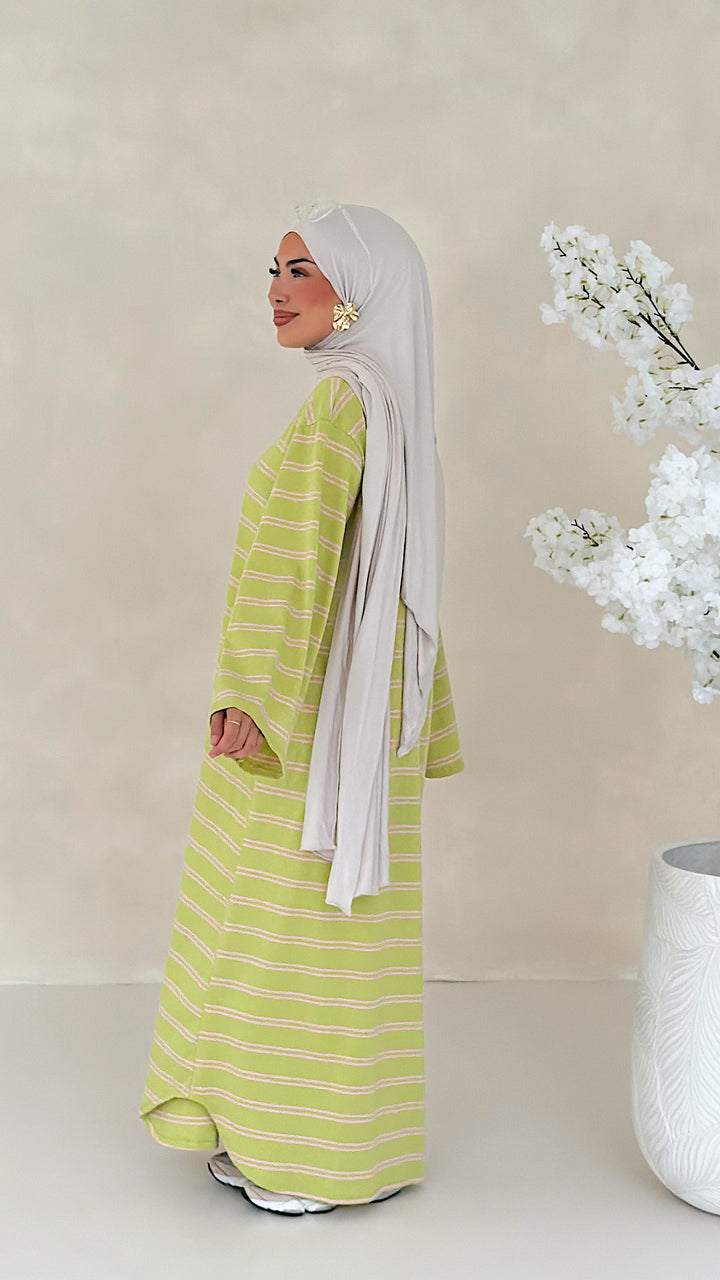 Essential gestreiftes Kleid