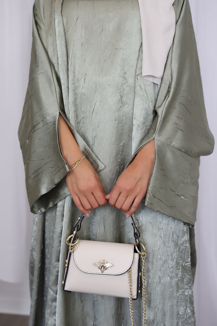 Aseel Abaya Set in Mint