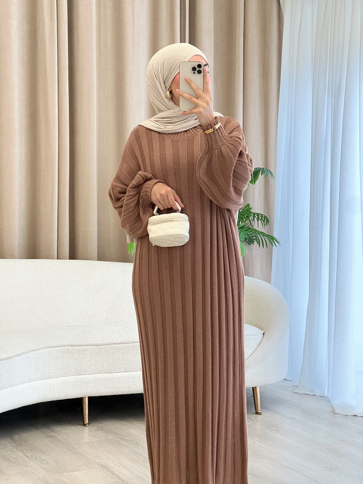Liv Pulloverkleid in Light Brown