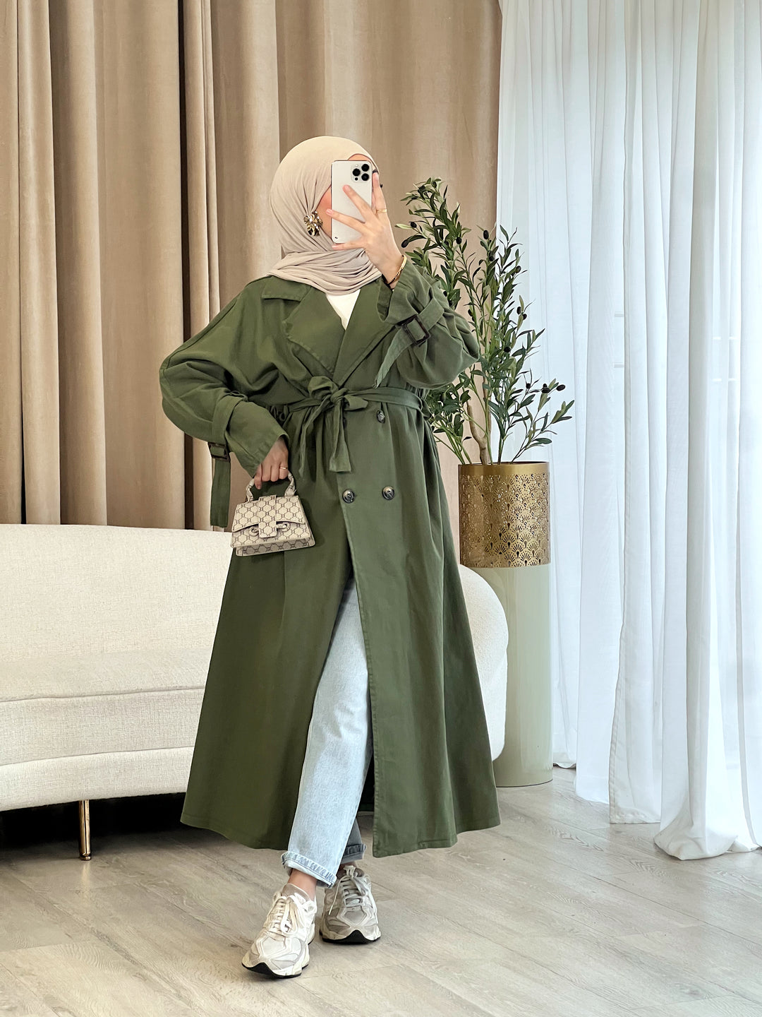Miri Denim Trenchcoat