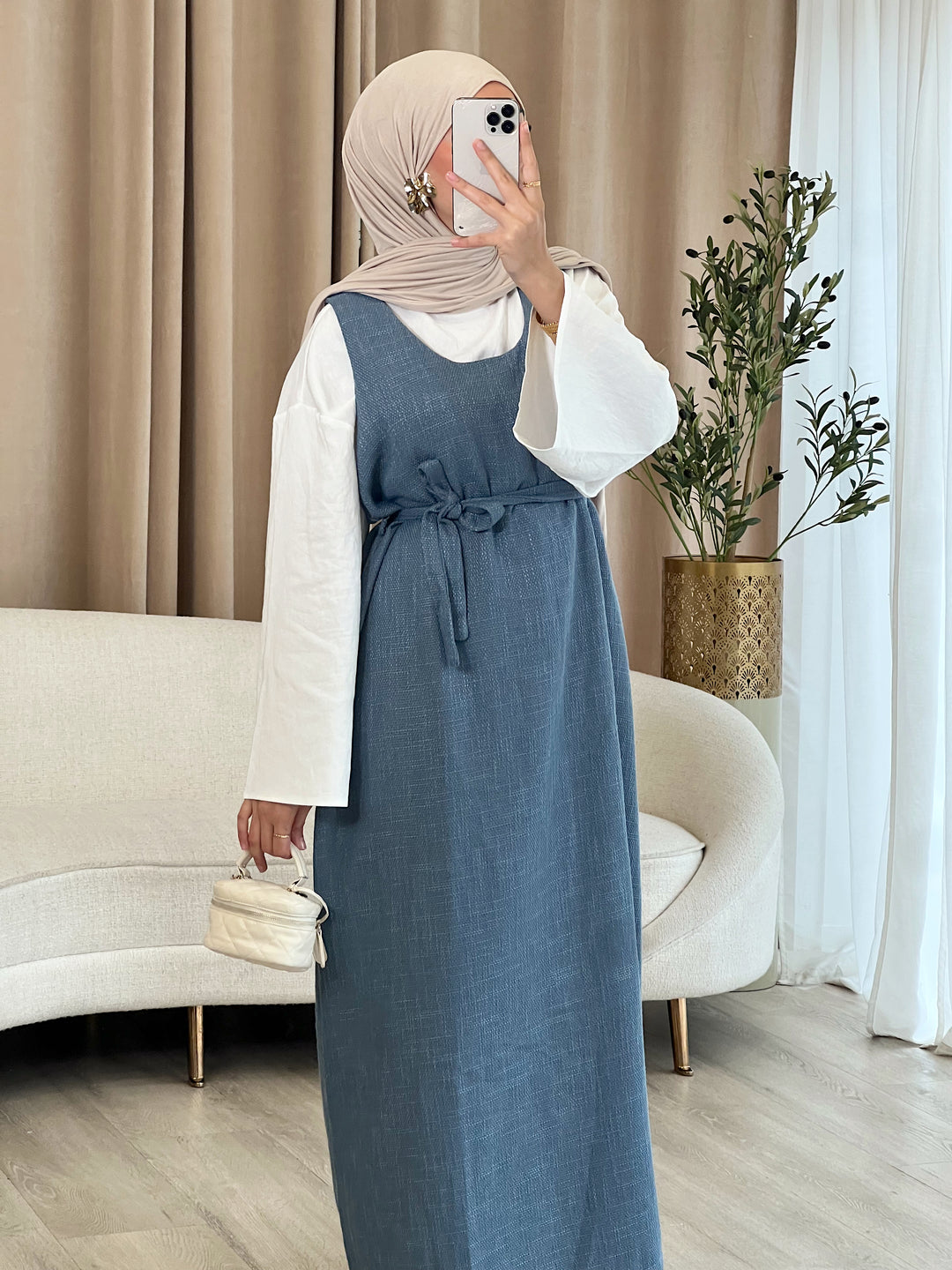 Eluna Bouclé Latzkleid