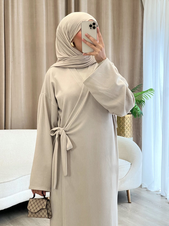 Luna Cord Kleid in Beige