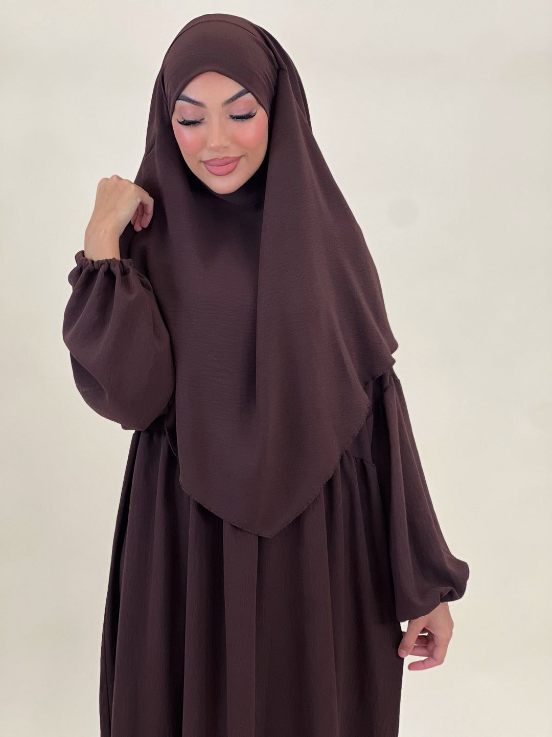 Khaleesi Abaya Set in Braun