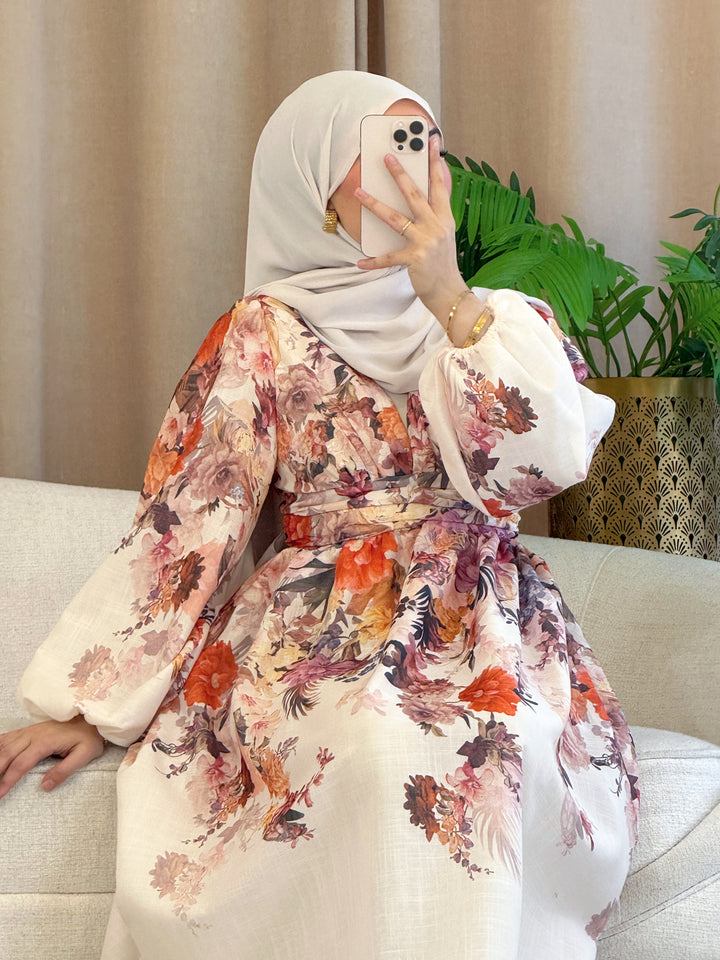 Penelope Maxikleid mit Blumenmuster