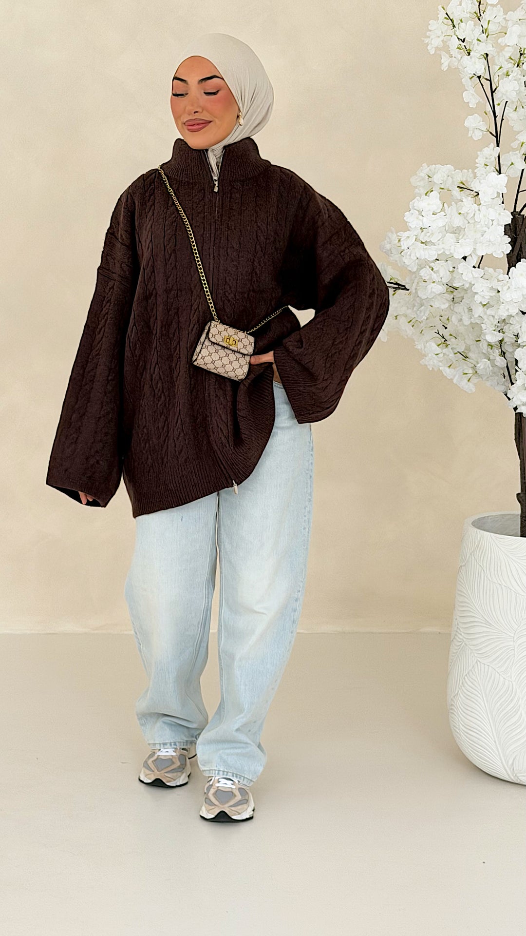 Nelia Zopfstrick Cardigan