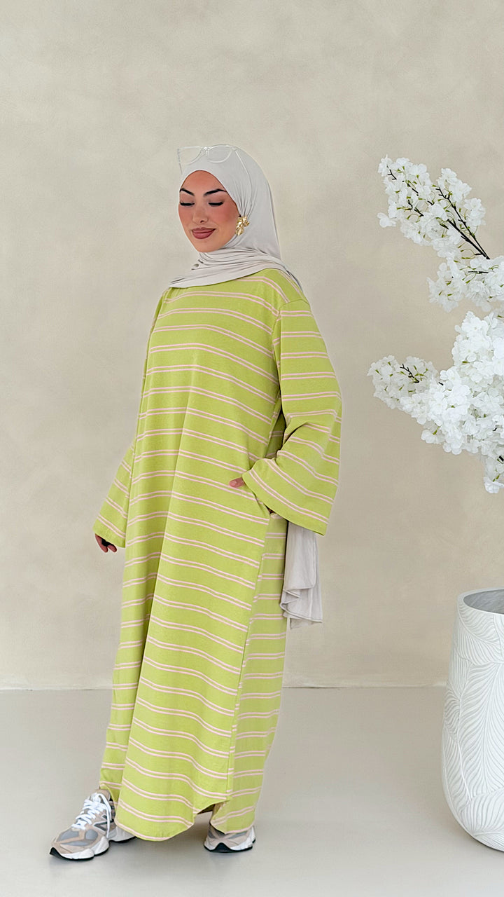 Essential gestreiftes Kleid