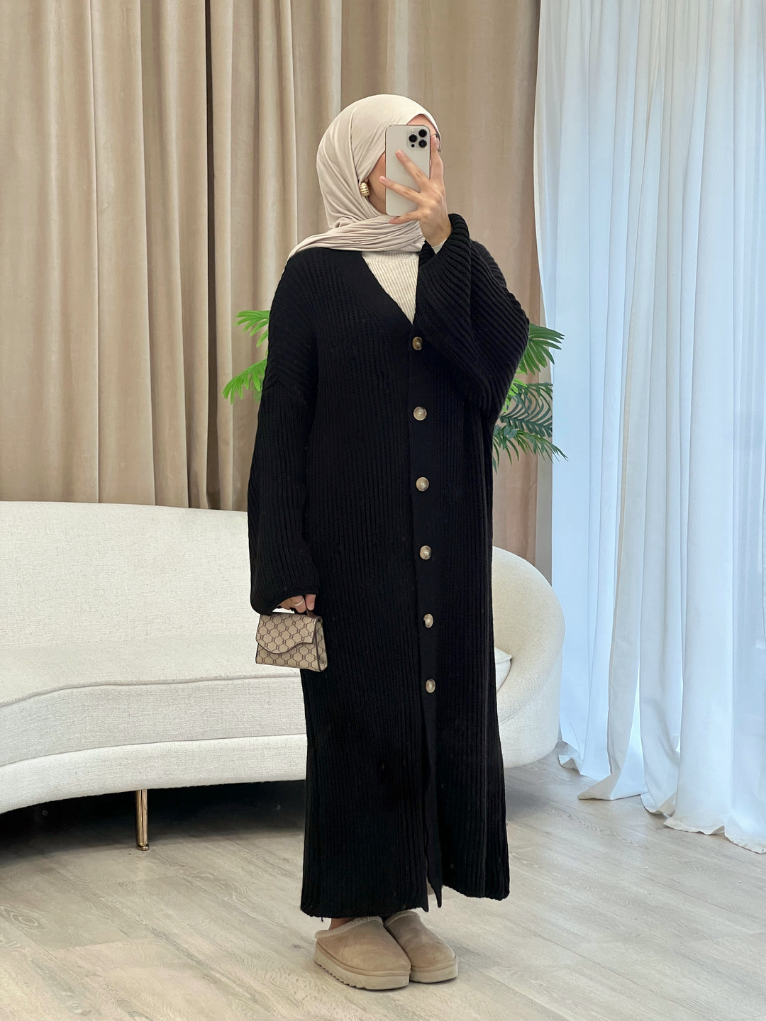 Amelié Strick-Cardigan in Schwarz