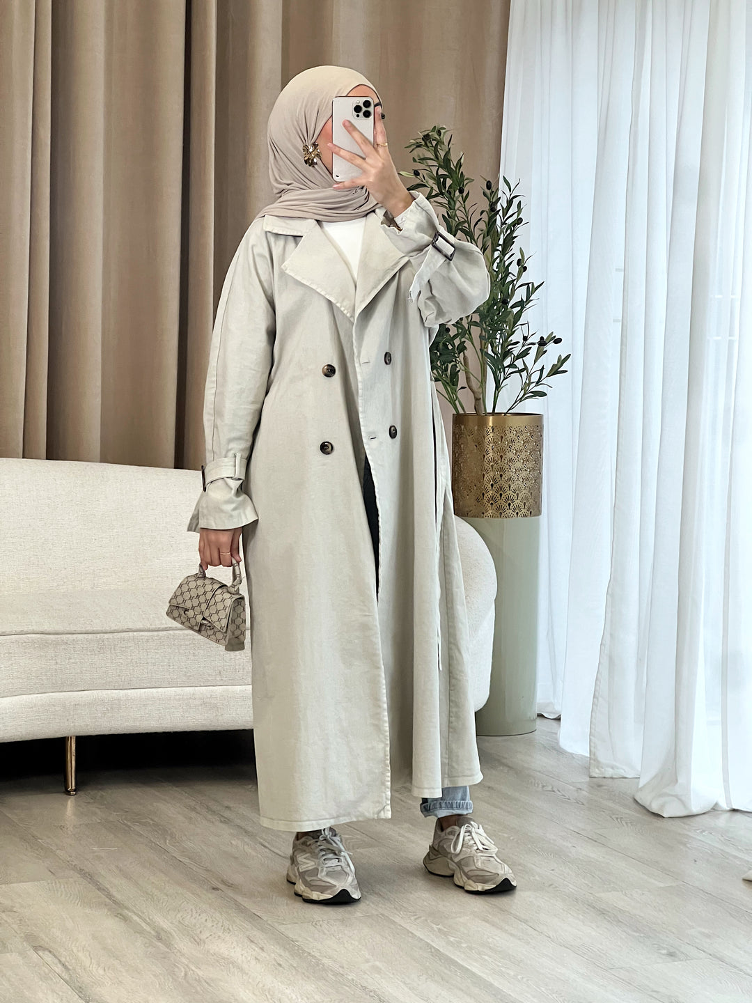 Miri Denim Trenchcoat