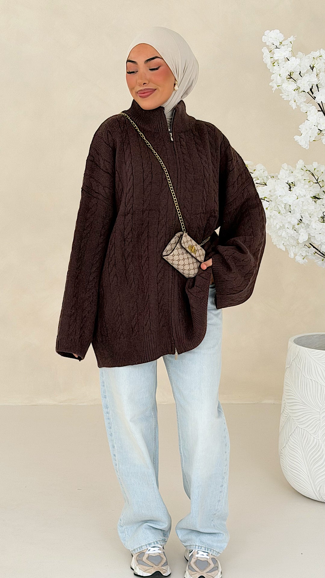 Nelia Zopfstrick Cardigan