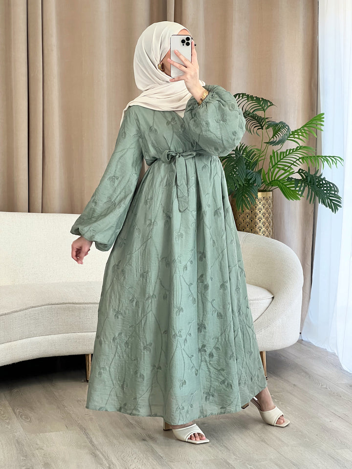 Inaya Kleid in Eukalyptus