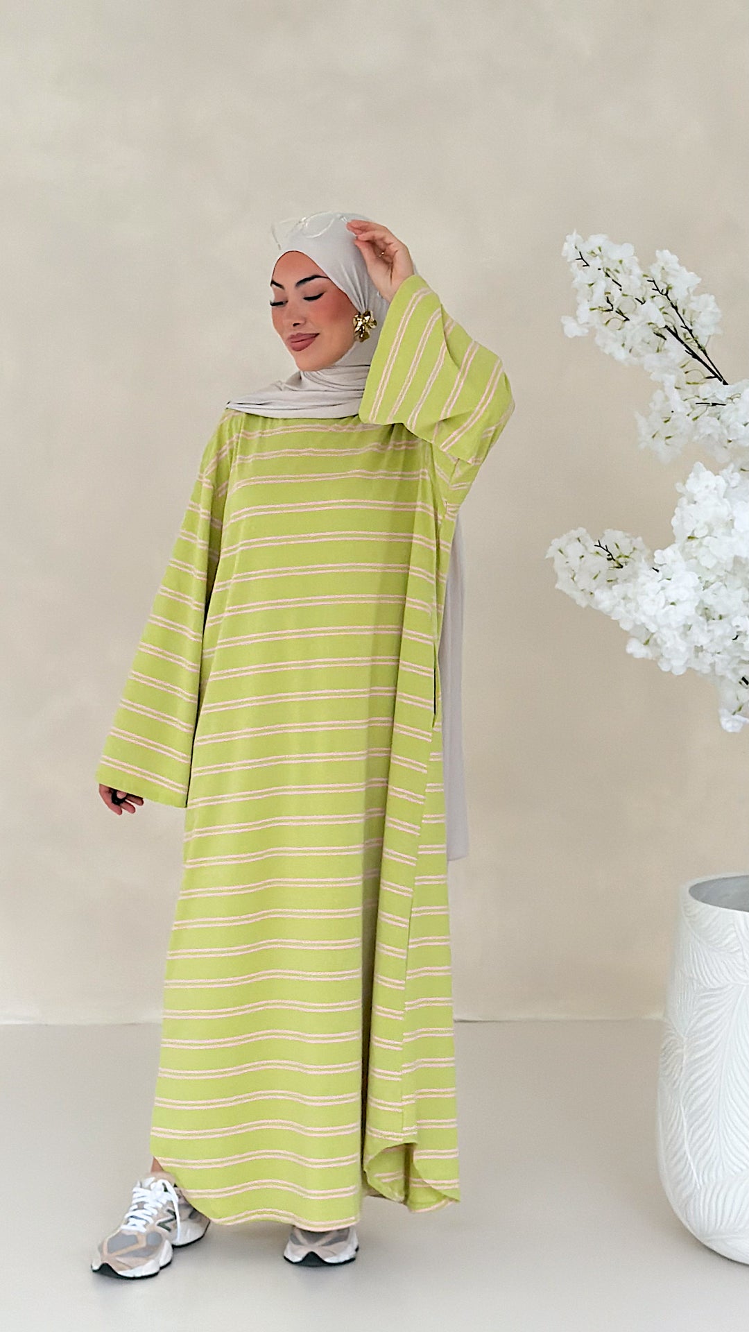 Essential gestreiftes Kleid