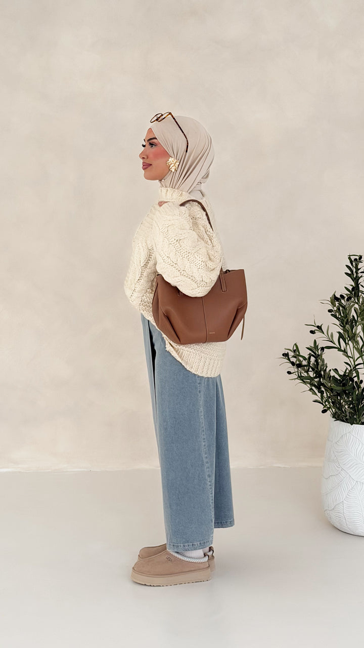 Sade Pullover mit Zopfmuster