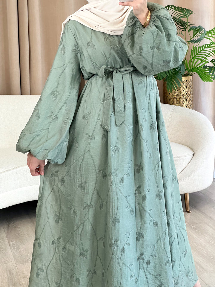 Inaya Kleid in Eukalyptus