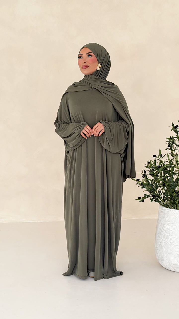 Nareen Abaya mit integriertem Hijab