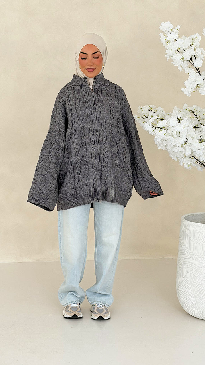 Nelia Zopfstrick Cardigan