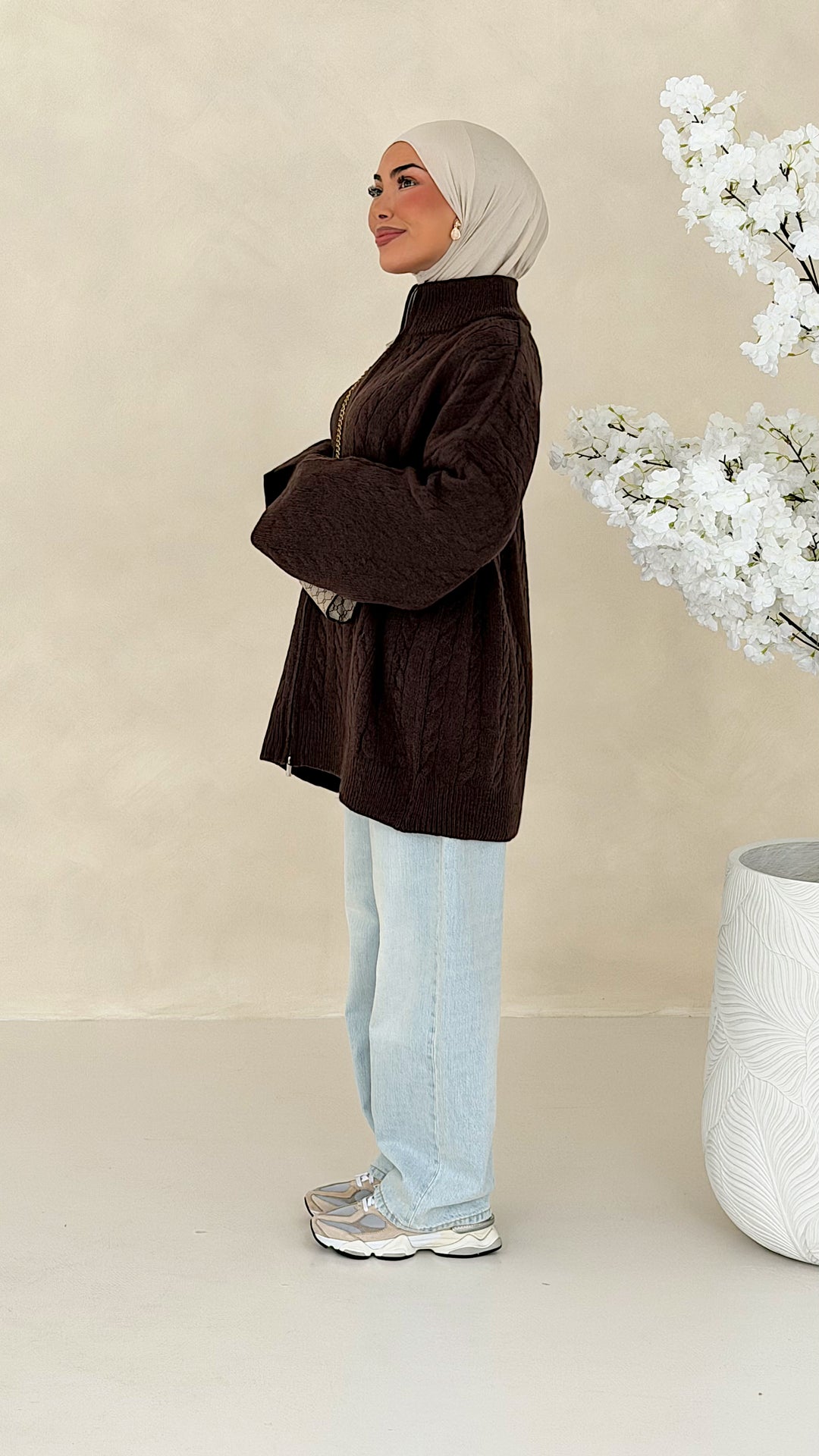 Nelia Zopfstrick Cardigan
