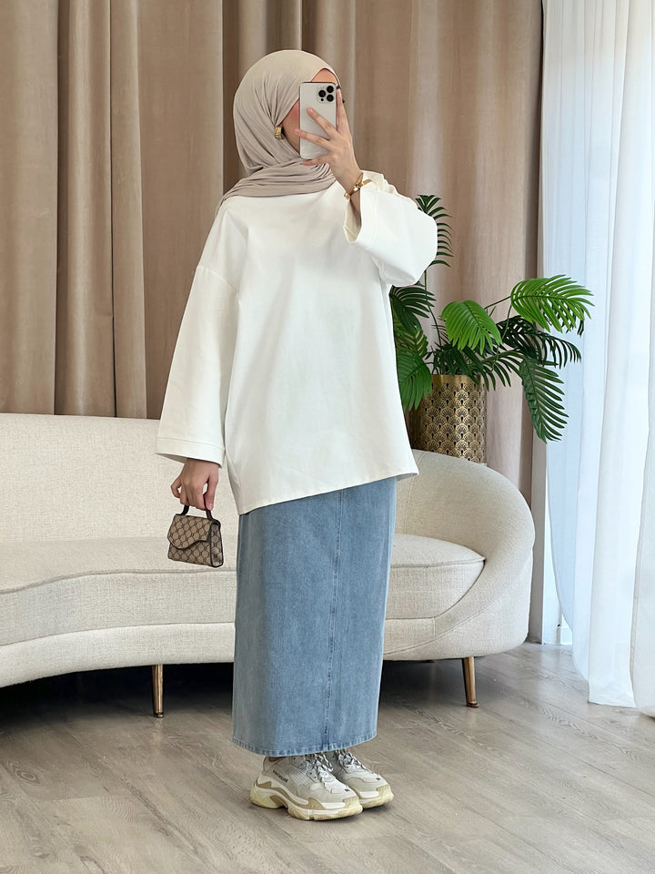 Hilal Sweatshirt in Weiß