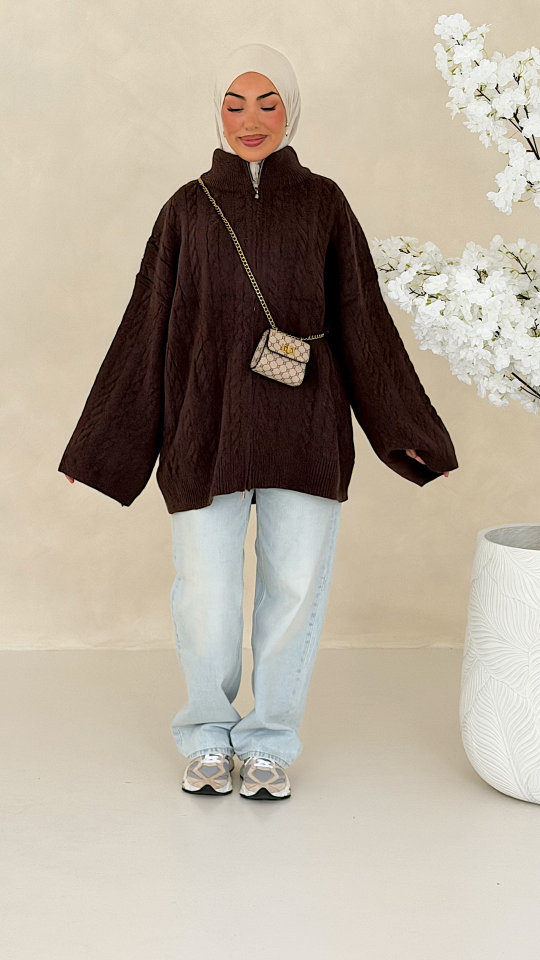 Nelia Zopfstrick Cardigan