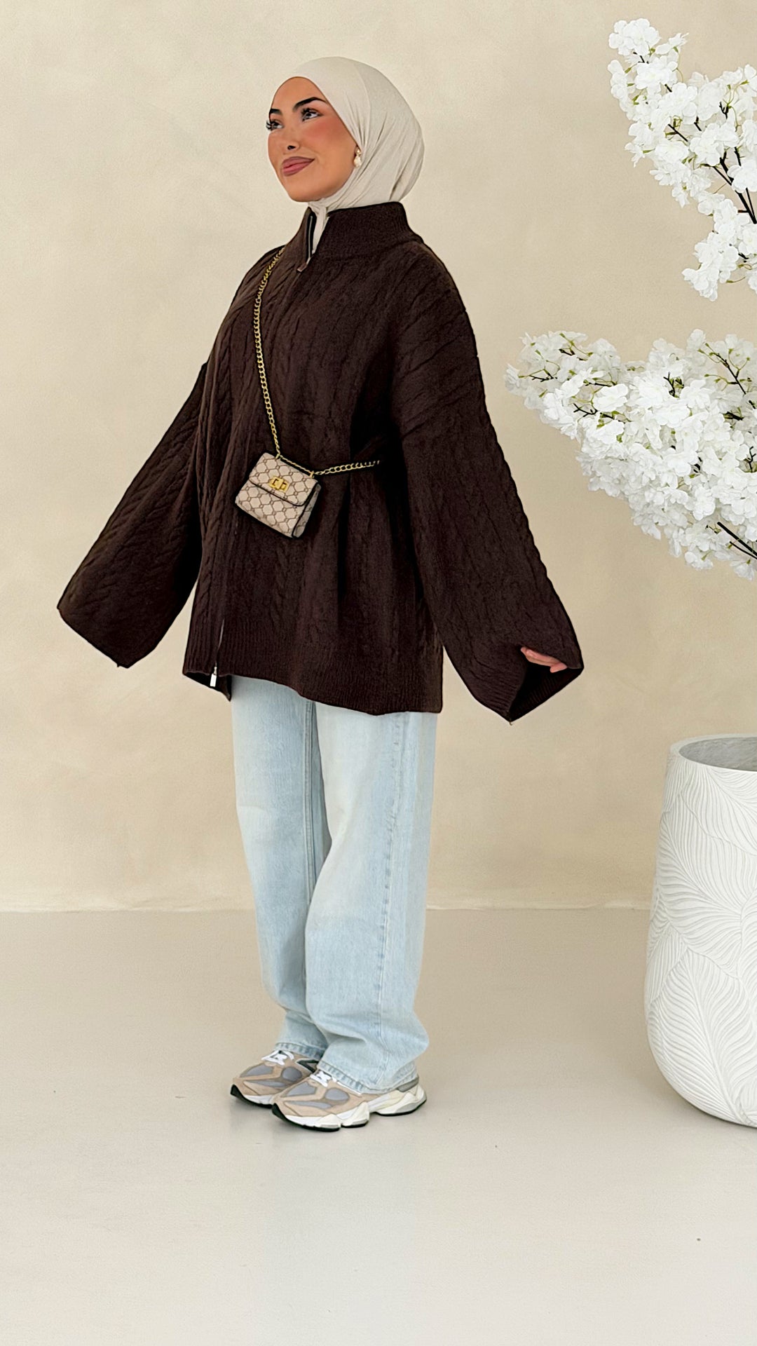 Nelia Zopfstrick Cardigan