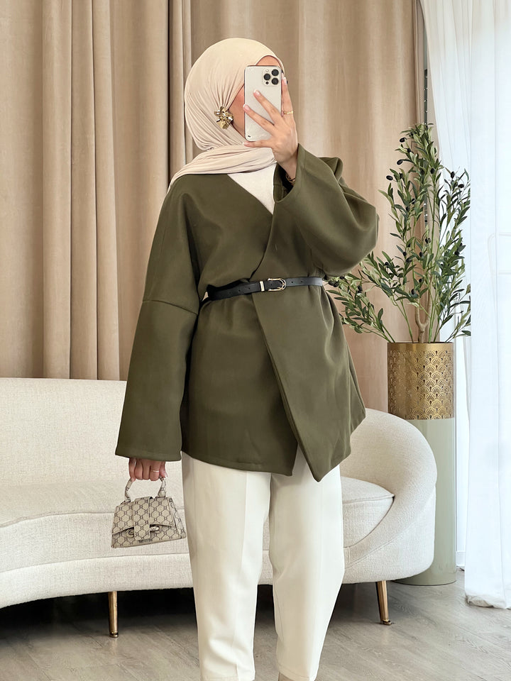 Imani Jacke mit Gürtel