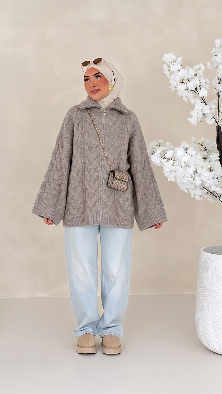Veyra Zip-Cardigan