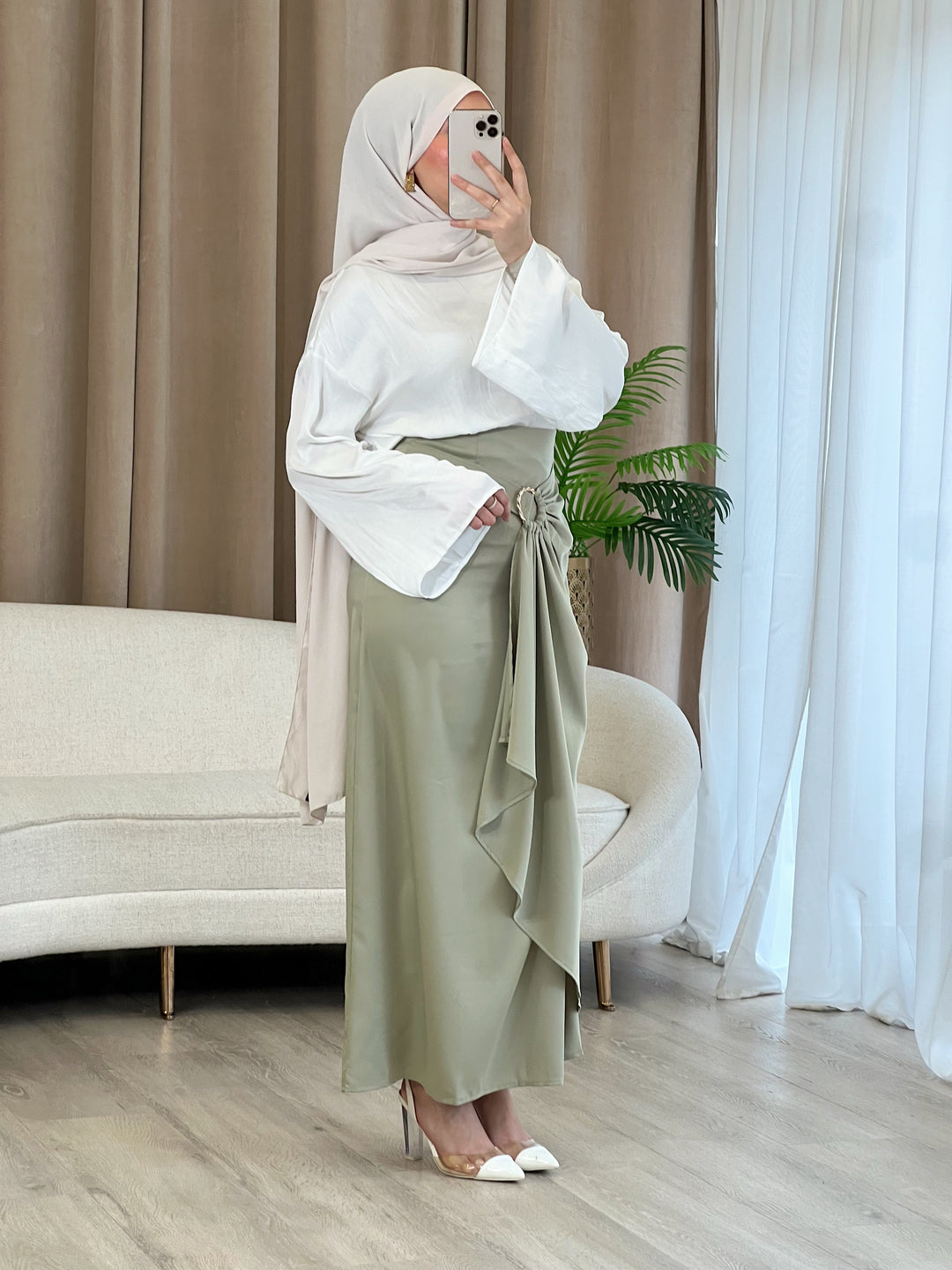 Marbella Maxi Rock in Mint